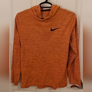 Orange Nike Lightweight Hoodie, Dri-Fit, Youth XL, Used - Good Condition